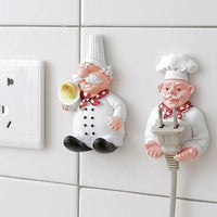 Thumbnail for Self-Adhesive Chef Plug Hook Holder (Set of 2)