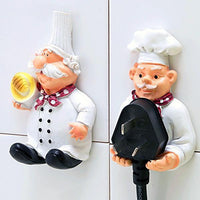 Thumbnail for Self-Adhesive Chef Plug Hook Holder (Set of 2)