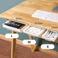 Thumbnail for Self Adhesive Under Desk Drawer Organizer