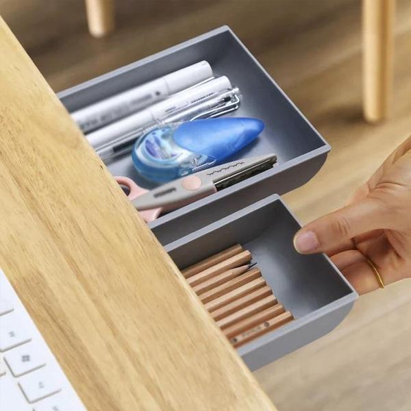Self Adhesive Under Desk Drawer Organizer