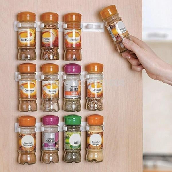 Self-Adhesive Wall Mount Spice Rack Holder Strip