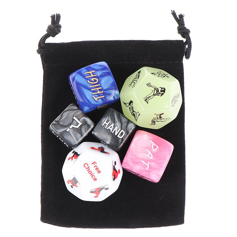 Sex Dice Game for Adult Couple (Set of 6)