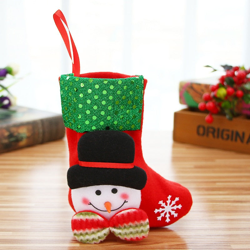Christmas Socks Christmas Tree Ornaments Decor Christmas Gift New Year 2023
