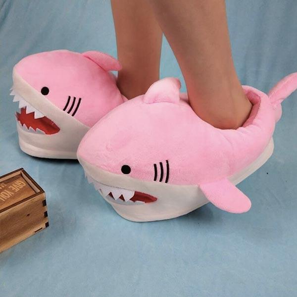 Shark Bite Plush Slippers