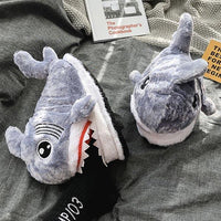 Thumbnail for Shark Bite Plush Slippers