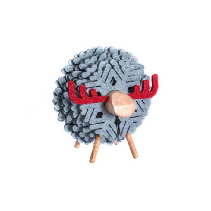 Felt Sheep Coaster Set Pieces PeekWise