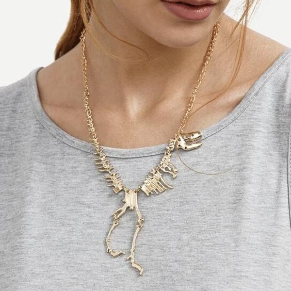 Skeleton Tyrannosaurus Pendant Necklace