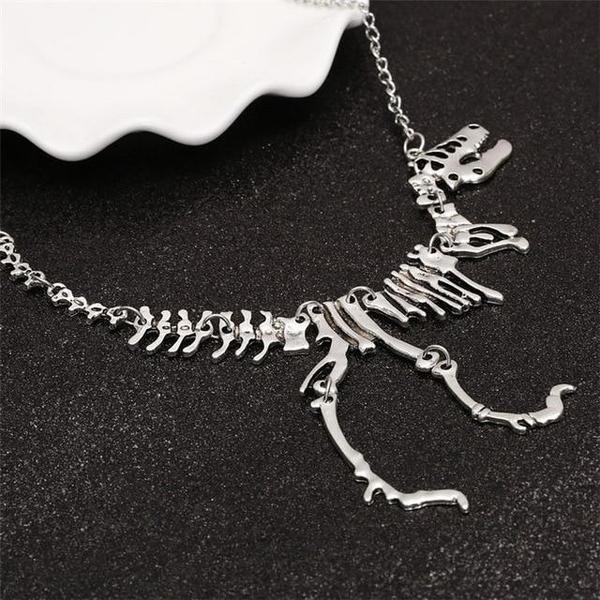 Skeleton Tyrannosaurus Pendant Necklace