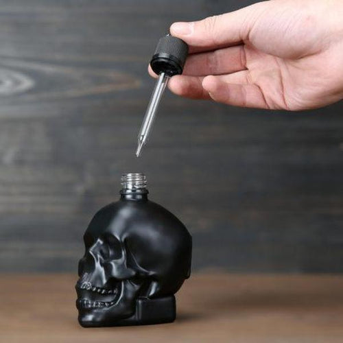 Skull Glass Dropper Bottle