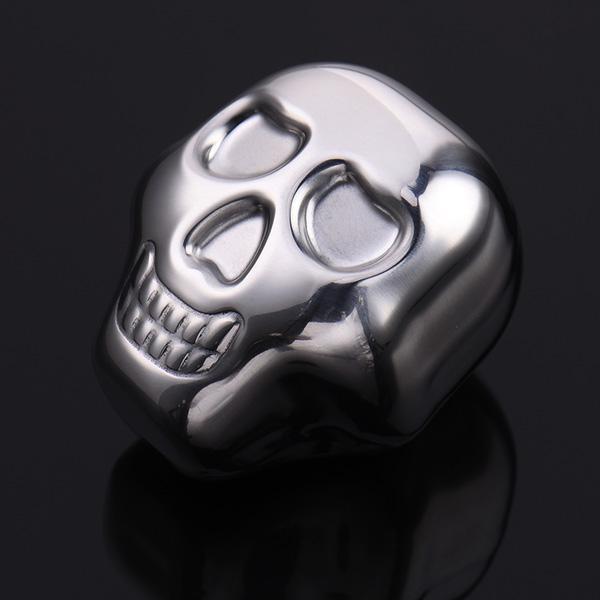 Skull Whiskey Stones Stainless Steel