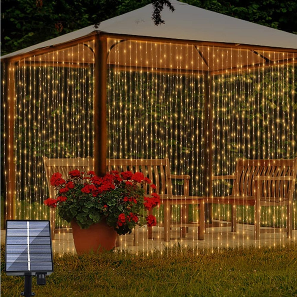 Solar Fairy Curtain Lights
