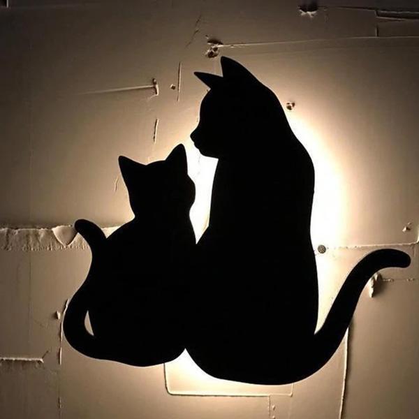 Sound Activated Cat Night Light