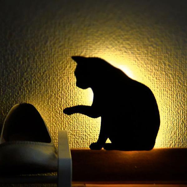 Sound Activated Cat Night Light