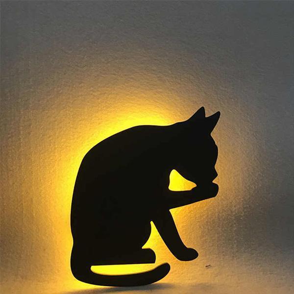 Sound Activated Cat Night Light