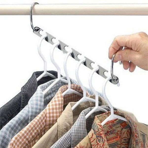 Space Saving Stainless Steel Hangers (Set of 4)