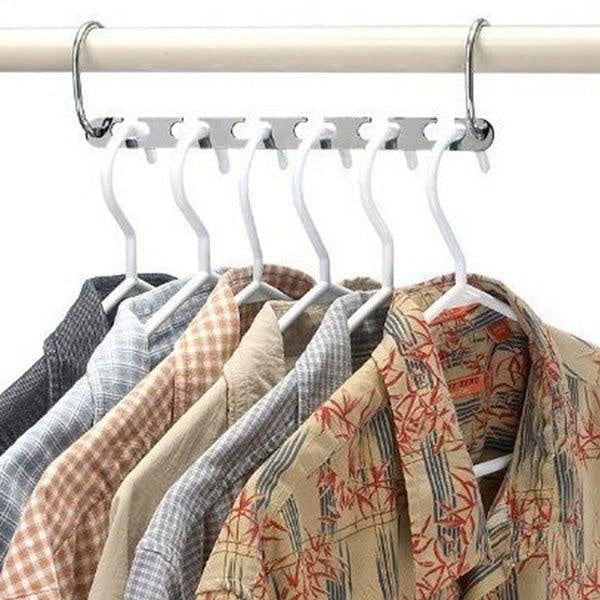 Space Saving Stainless Steel Hangers (Set of 4)