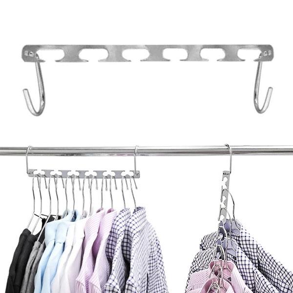 Space Saving Stainless Steel Hangers (Set of 4)