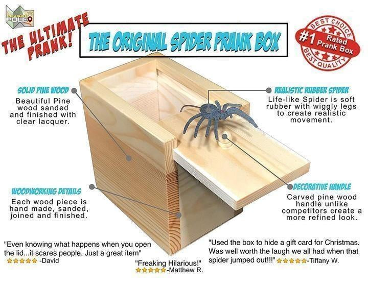 Spider Prank Box PeekWise