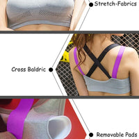 Thumbnail for T-Shirt Sports Bra - PeekWise