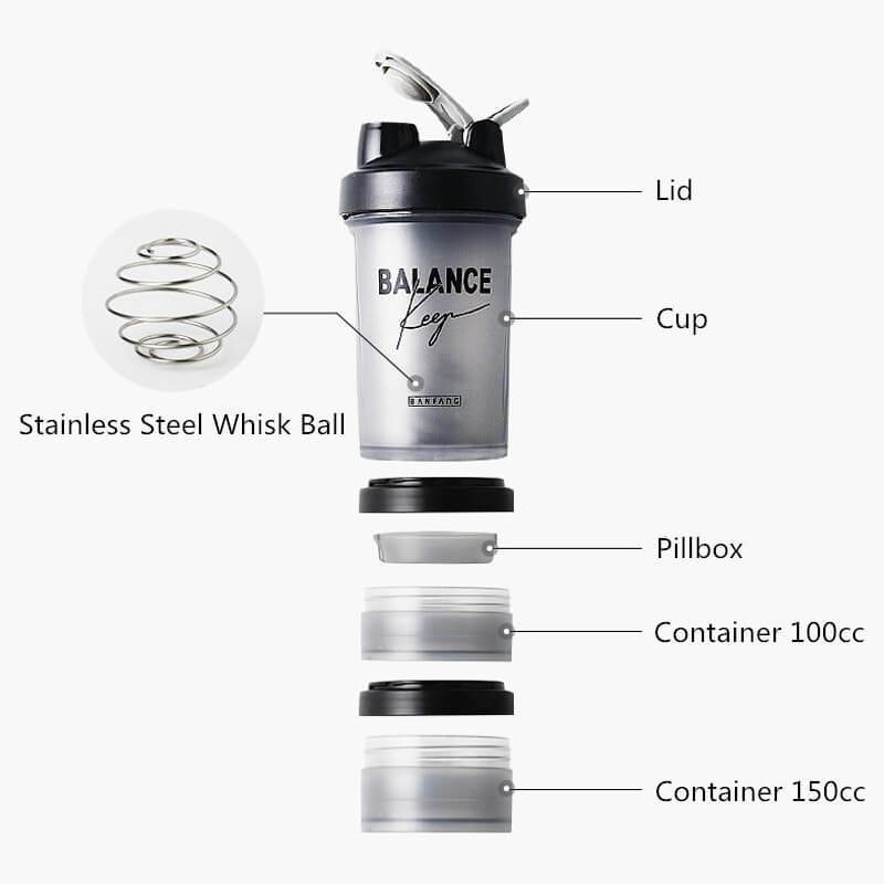 Sporty Fitness Multi-Use Shaker Bottle PeekWise