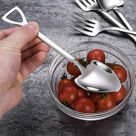 Stainless Steel Shovel Shaped Soup Spoon