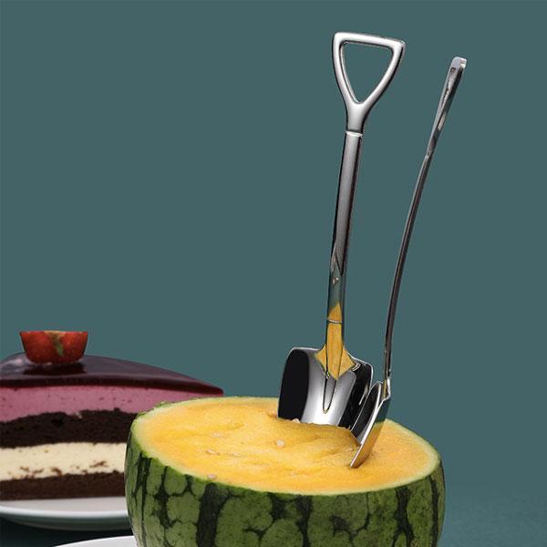 Stainless Steel Shovel Shaped Soup Spoon