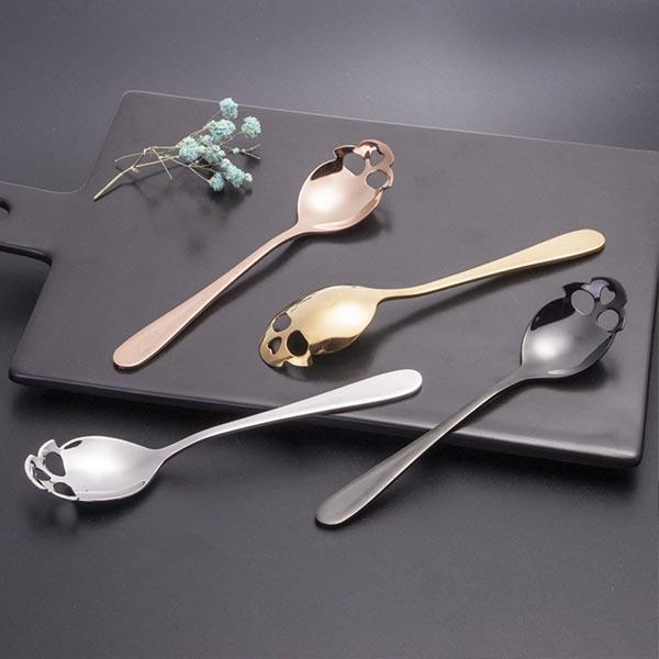 Stainless Steel Skull Teaspoon