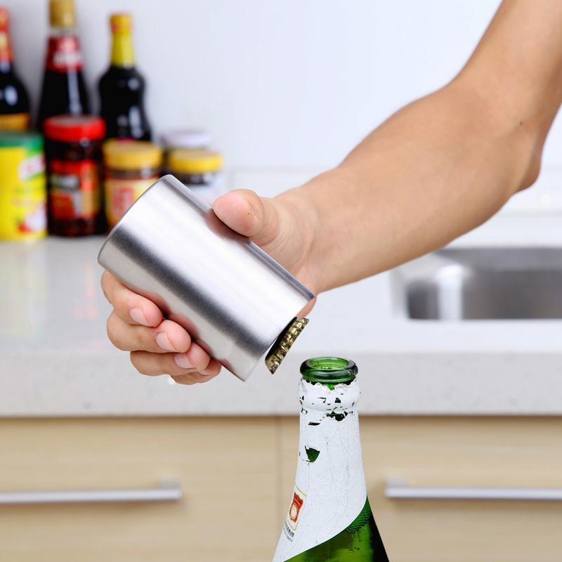 Stainless Steel Automatic Bottle Opener - PeekWise