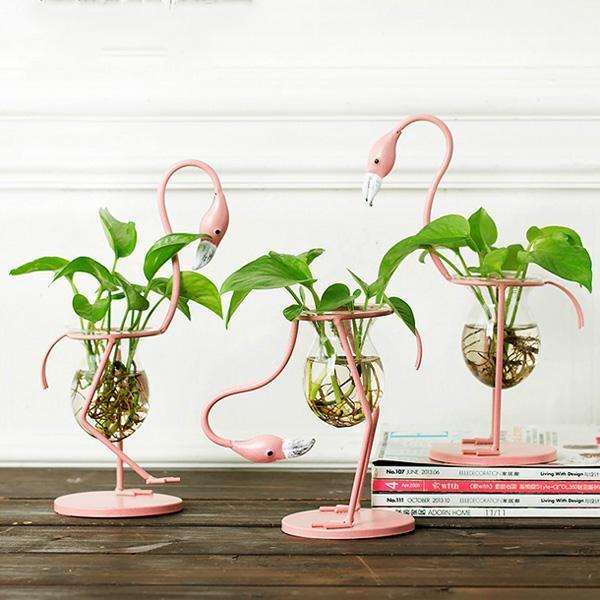 Standing Flamingo Planter