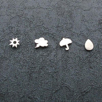 Thumbnail for Sterling Silver Weather Earrings Set (4 Pieces)