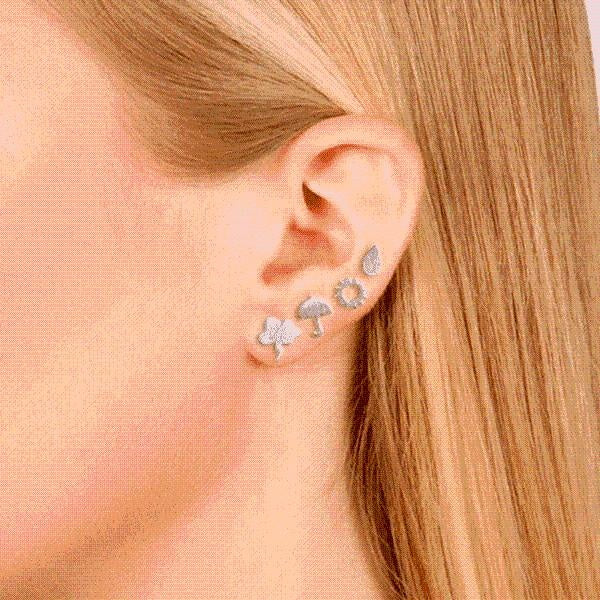 Sterling Silver Weather Earrings Set (4 Pieces)