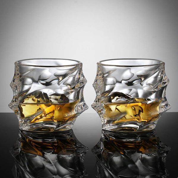 Storm Designer Crystal Whiskey Glass