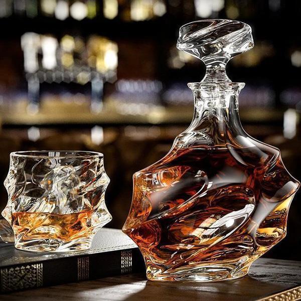 Storm Designer Crystal Whiskey Glass