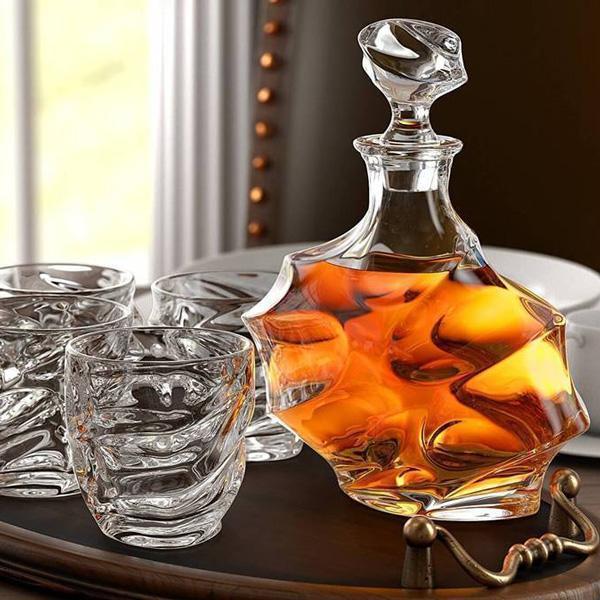 Storm Designer Crystal Whiskey Glass