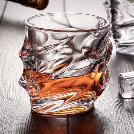 Storm Designer Crystal Whiskey Glass