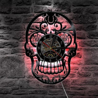 Thumbnail for Sugar Skull Vinyl Clock