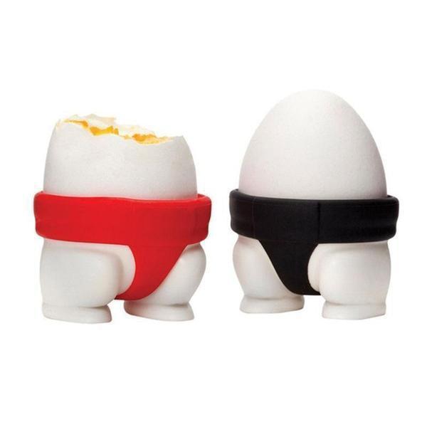 Sumo Wrestler Egg Cups (Set of 2)