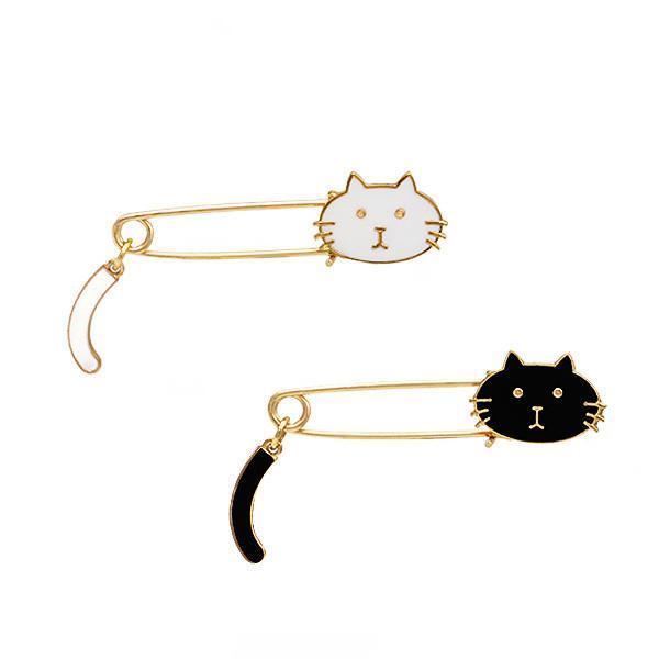 Swishing Tail Cat Pins