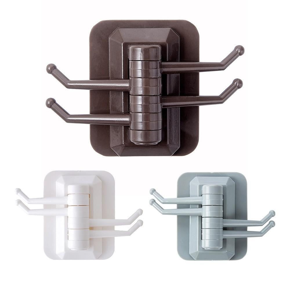 Swivel Adjustable Wall Hooks Set of 3 - PeekWise