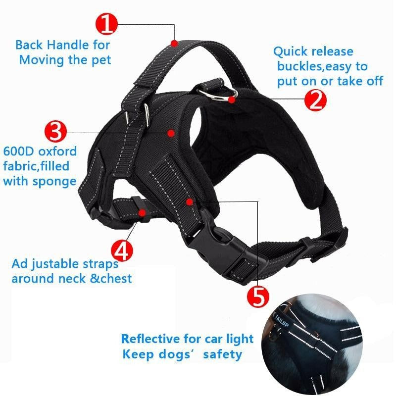 No-Pull Dog Vest Harness - PeekWise