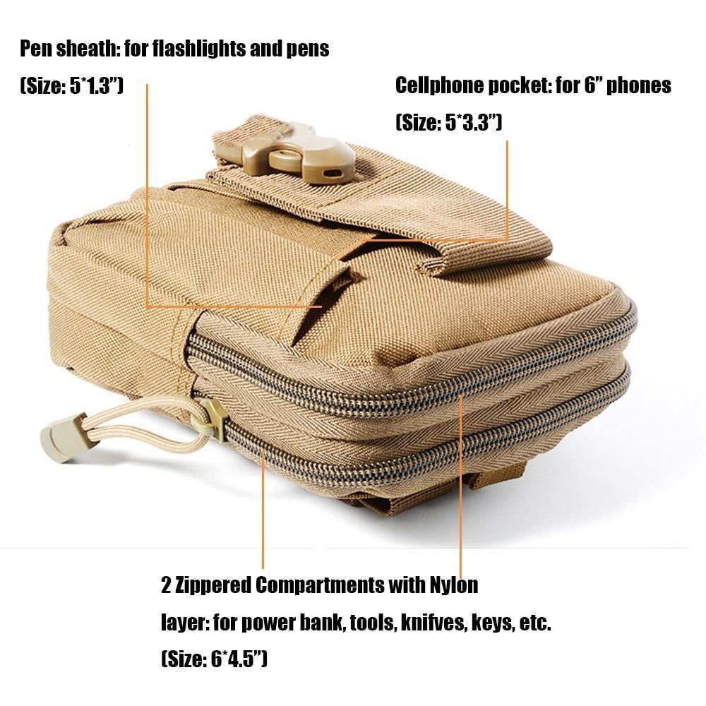 Multi-Purpose Molle Tactical Waist Pouch - PeekWise