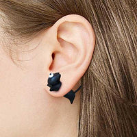 Thumbnail for Through Your Ear Cat Earrings