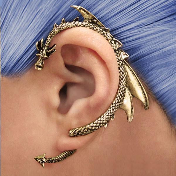 Through Your Ear Dragon Earring