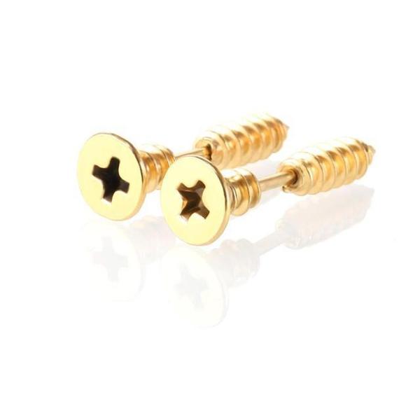 Through Your Ear Screw Earrings