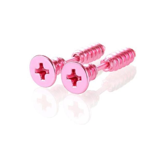 Through Your Ear Screw Earrings (Various Colors) PeekWise