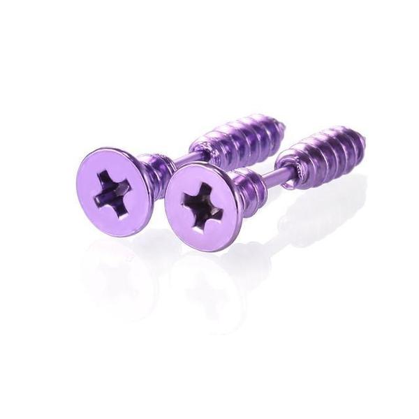 Through Your Ear Screw Earrings