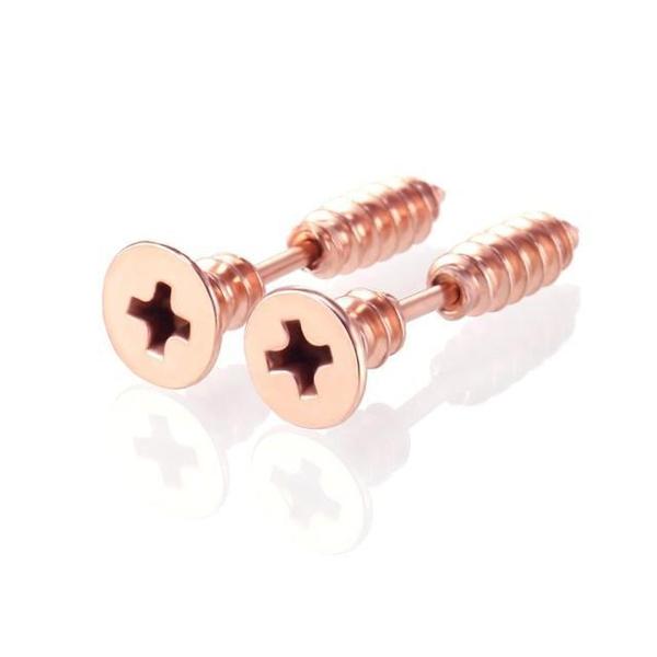 Through Your Ear Screw Earrings (Various Colors) PeekWise