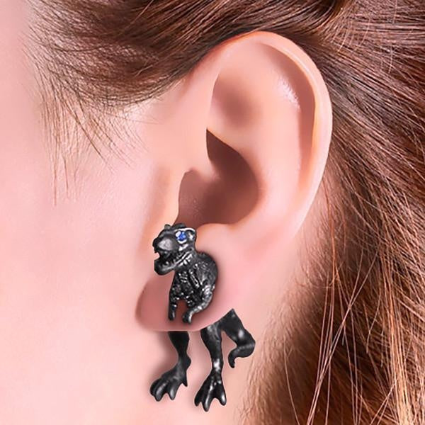 Through Your Ear T-Rex Earrings