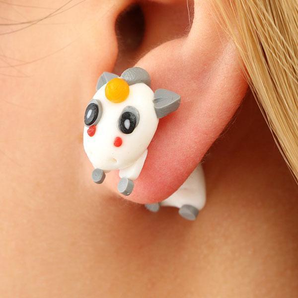 Through Your Ear Unicorn Earrings