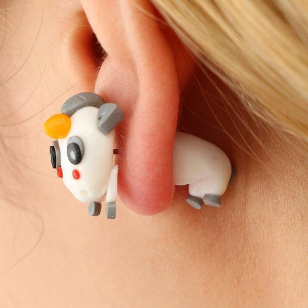 Through Your Ear Unicorn Earrings